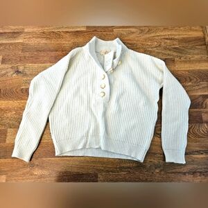Sezane lucas jumper pull sweater ecru new